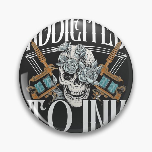 Item preview, Addicted To Ink Tattoo Artist Machine Inked Skin Beards designed and sold by CatherineRogers.