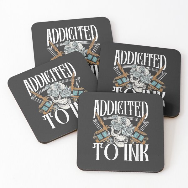 Item preview, Addicted To Ink Tattoo Artist Machine Inked Skin Beards designed and sold by CatherineRogers.