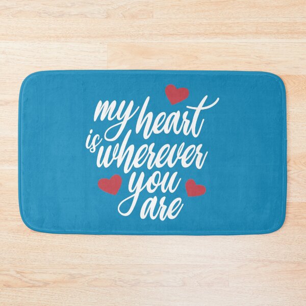 Item preview, Copy of Romantic My Heart is Wherever You Are Valentine Calligraphy Quote designed and sold by Hommie9977.
