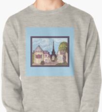 Paris Eiffel Tower inspired impressionist landscape by Kristie Hubler Pullover