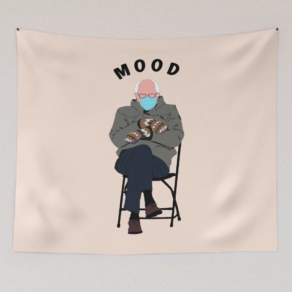 Item preview, Bernie Sanders Mittens Inauguration 2021 Meme designed and sold by mythandframe.