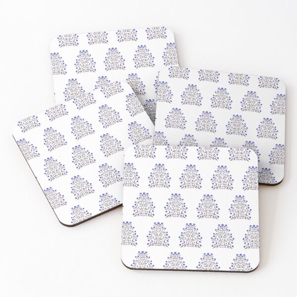 Item preview, Indian Mughal Flower Motif Pattern - Blue designed and sold by Artsychoke.