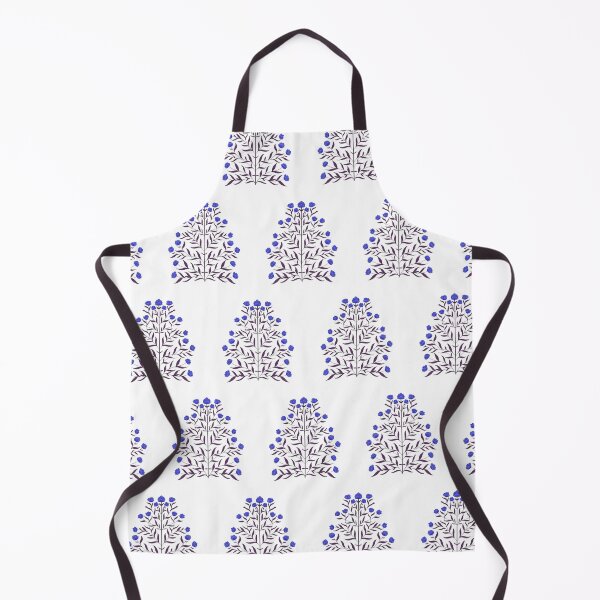 Item preview, Indian Mughal Flower Motif Pattern - Blue designed and sold by Artsychoke.