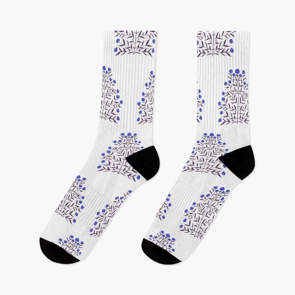 Item preview, Indian Mughal Flower Motif Pattern - Blue designed and sold by Artsychoke.