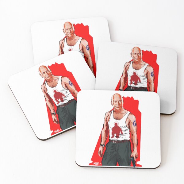 Item preview, Bruce Willis - An illustration by Paul Cemmick designed and sold by TIGERDAVER.