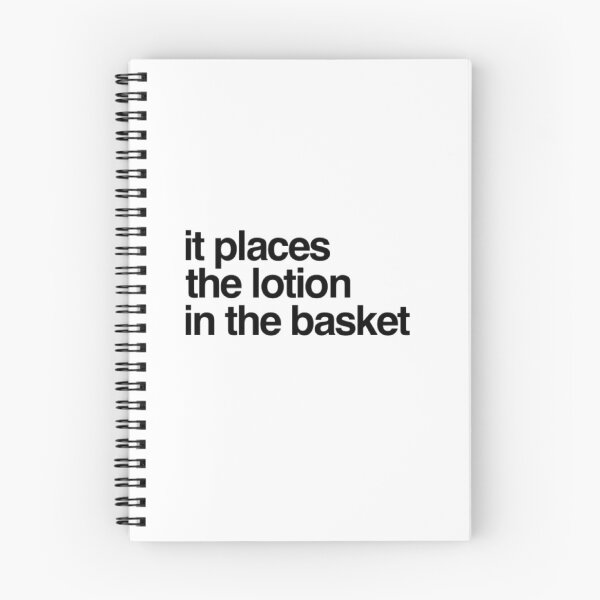 Artikelvorschau, Es legt die Lotion in den Korb, Filmzitat aus „Das Schweigen der Lämmer“ entworfen und verkauft von shantishirts.