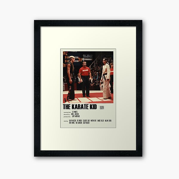 The Karate Kid (1984) Alternative Poster Art Movie Large (5) Framed Art Print