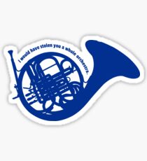 THE BLUE FRENCH HORN Sticker