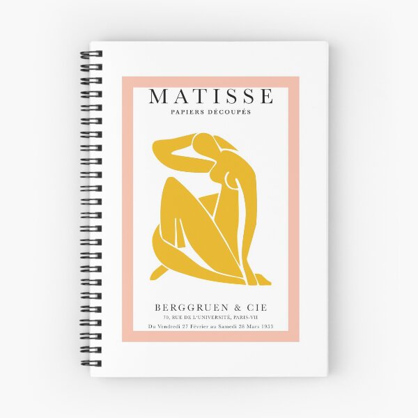 Item preview, Henri Matisse Nude, Paper Decoupes Art Yellow Pink, Matisse Cutout's designed and sold by re-make-.