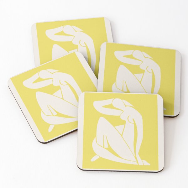 Item preview, Henri Matisse Nude, Paper Decoupes Art Yellow back, Matisse Cutout's designed and sold by re-make-.