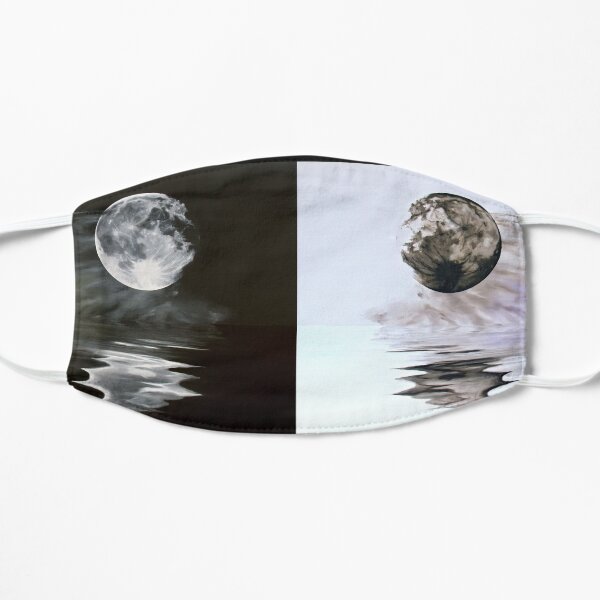 The Full Moon Inverted Reflection - nature - waterscape (ED01) Mask