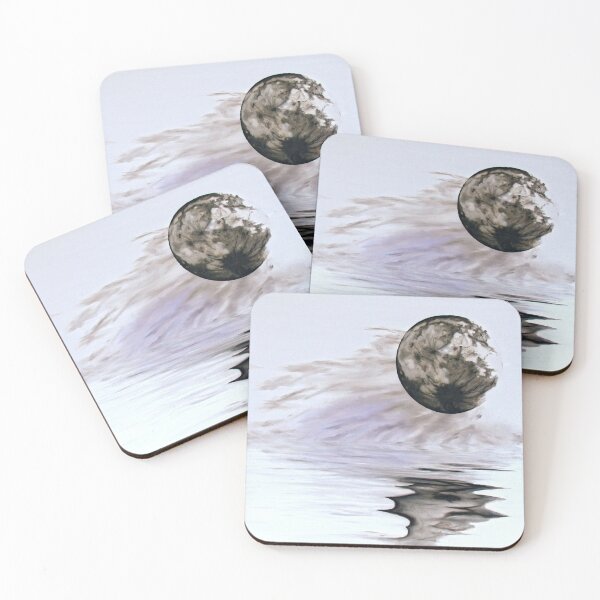 Item preview, thhe fullest moon inverted - nature - waterscape - digital (ED01) designed and sold by Elisabeth Dubois.