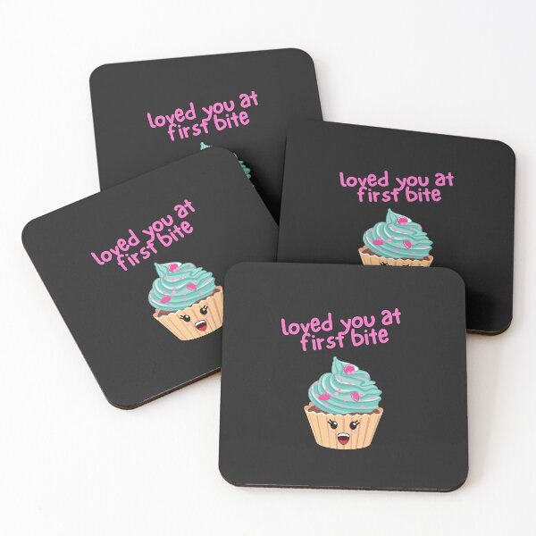 Item preview, Loved You at First Bite, Loved You at First Sight, Baking, Food Pun (black) designed and sold by GoodMoodFood.