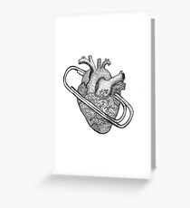 heart clip Greeting Card