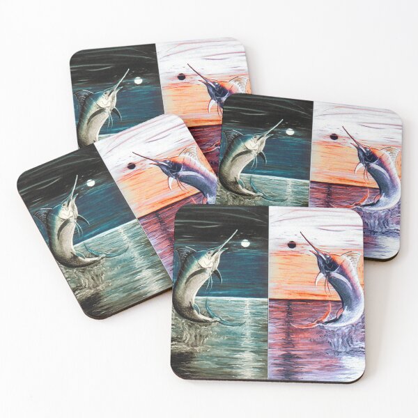 Item preview, Moonlit Marlin Inverted Reflection - fish -waterscape (ED01) designed and sold by Elisabeth Dubois.