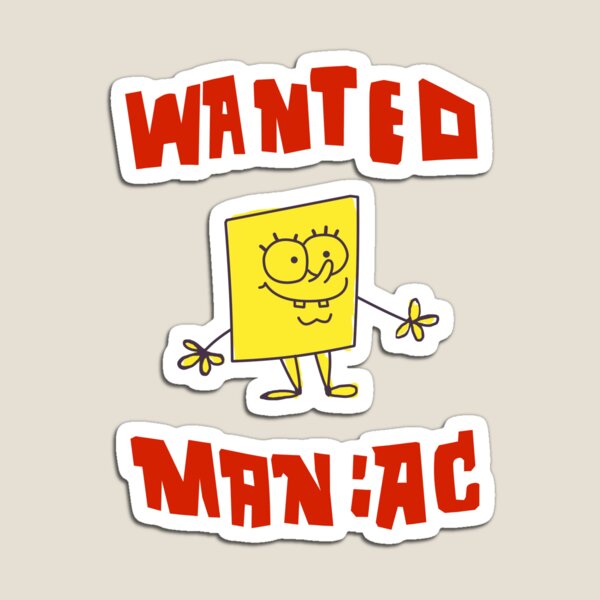 Item preview, SpongeBob SquarePants Classic - Wanted Maniac designed and sold by Daniel J. Carville.