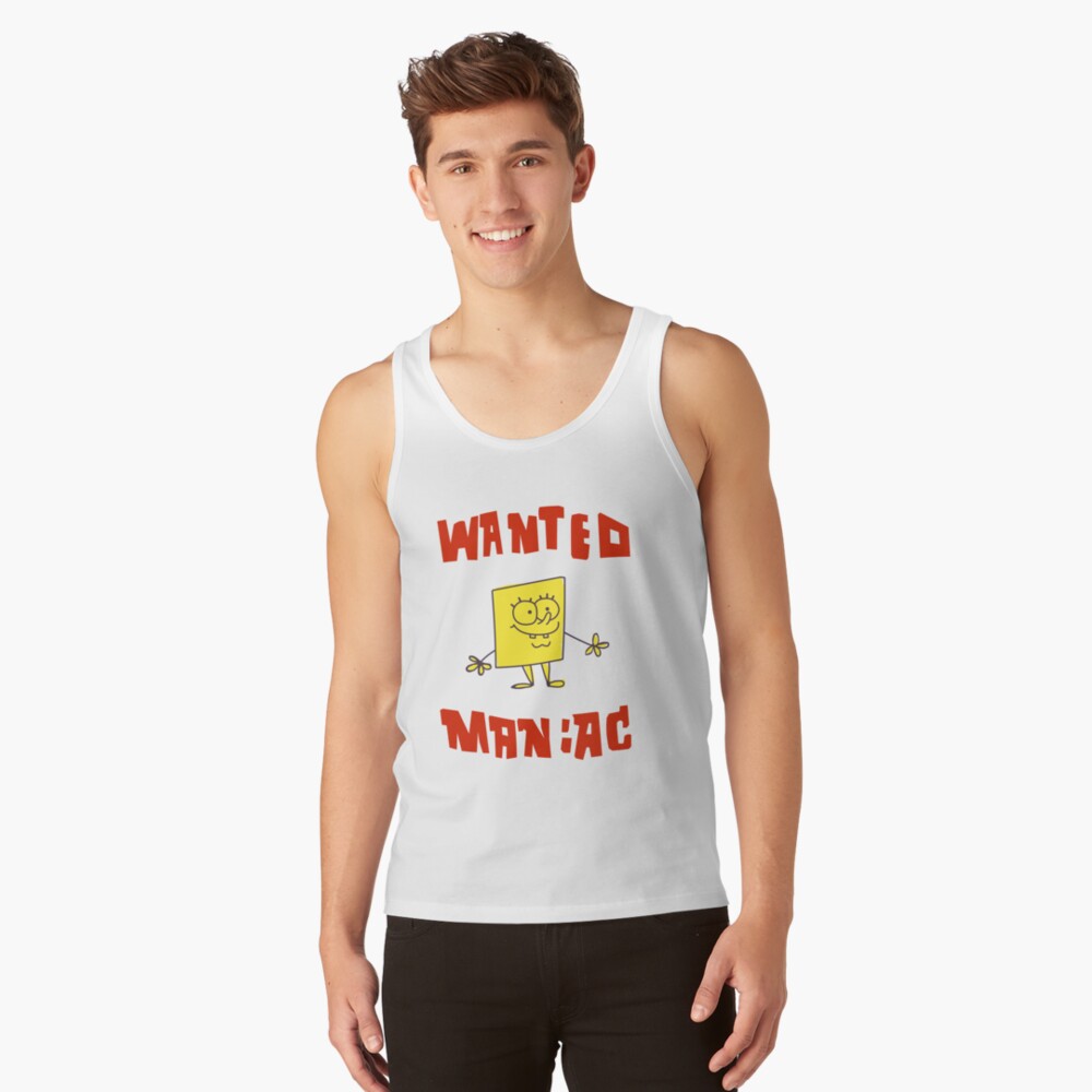 SpongeBob SquarePants Classic - Wanted Maniac Tank Top