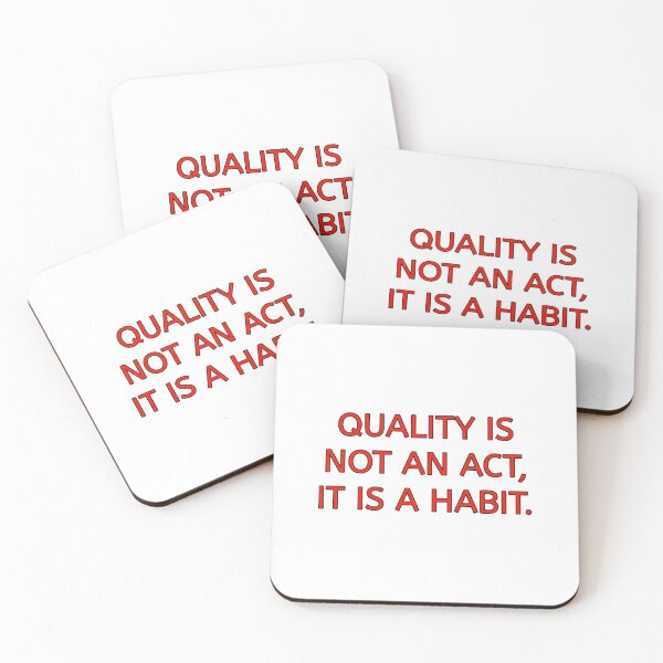 Item preview, Quality Is not an act it is a Habit designed and sold by Photography-Art.