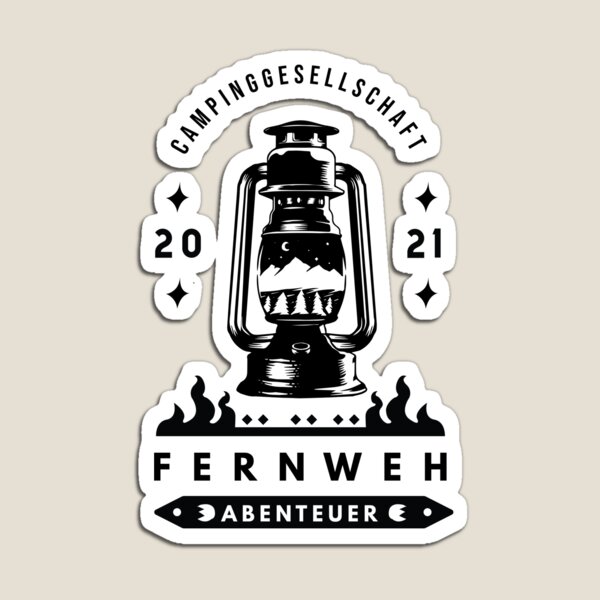 Item preview, Camping Gesellschaft Fernweh Abenteuer | Deutsch Wandern designed and sold by Ainbowz-Artwork.