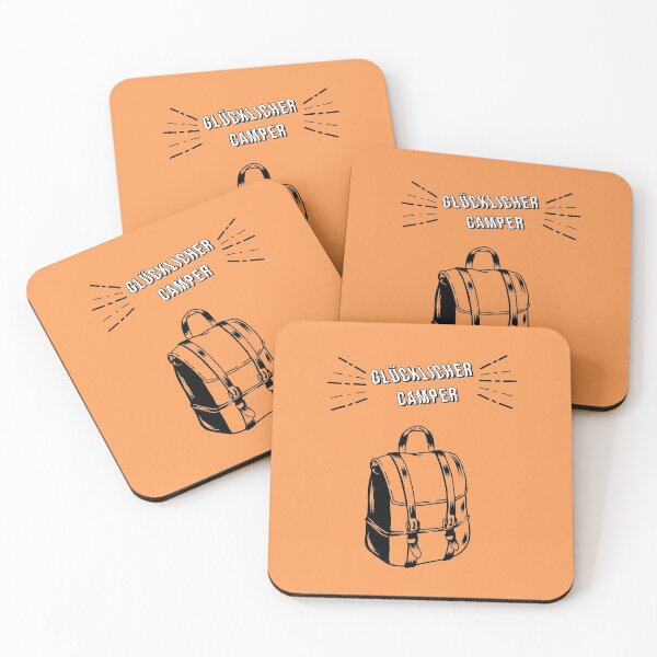 Item preview, Happy camper | German hiking designed and sold by Ainbowz-Artwork.