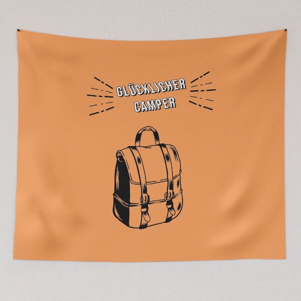 Item preview, Happy camper | German hiking designed and sold by Ainbowz-Artwork.