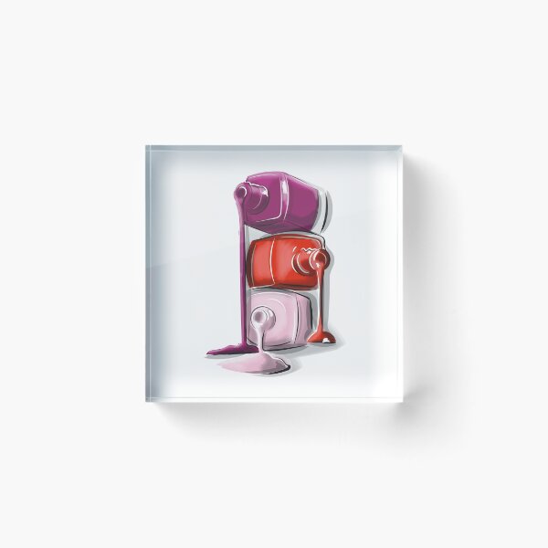 Item preview, nail polish illustration high quality designed and sold by DenicaStudio.