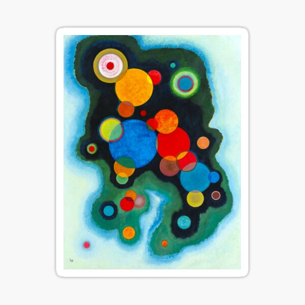 Wassily Kandinsky - Vertiefte Regung (Deepened Impulse) Sticker
