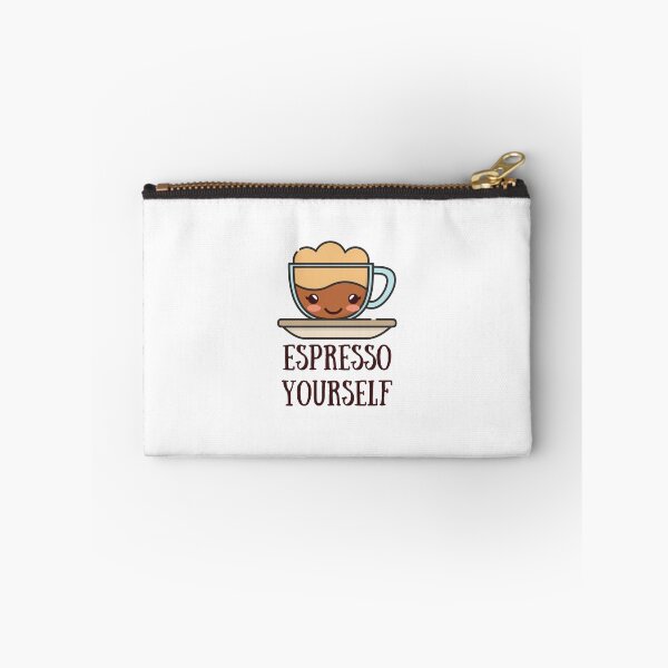 Item preview, Espresso Yourself! coffee pun designed and sold by GoodMoodFood.