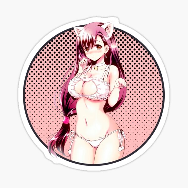 Final Fantasy Tifa Lockhart Nekomimi Anime Cat Girl Neko Cosplay | Colors Sticker