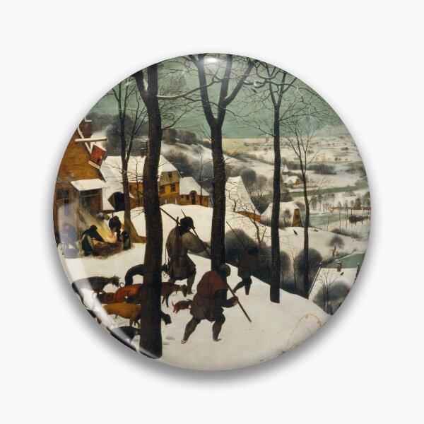 Item preview, HUNTERS IN THE SNOW Winter Landscape by Brueghel The Elder designed and sold by BulganLumini.
