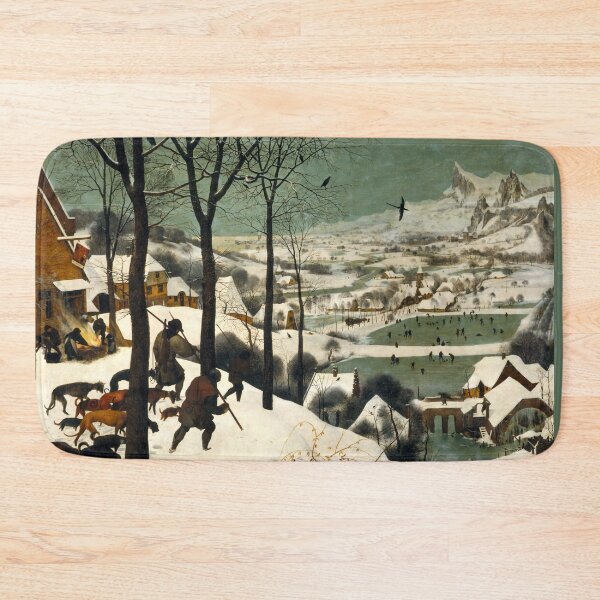 Item preview, HUNTERS IN THE SNOW Winter Landscape by Brueghel The Elder designed and sold by BulganLumini.