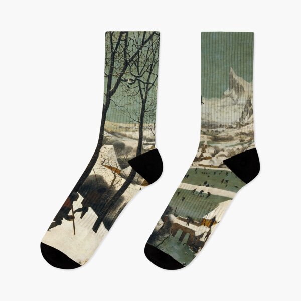 Item preview, HUNTERS IN THE SNOW Winter Landscape by Brueghel The Elder designed and sold by BulganLumini.