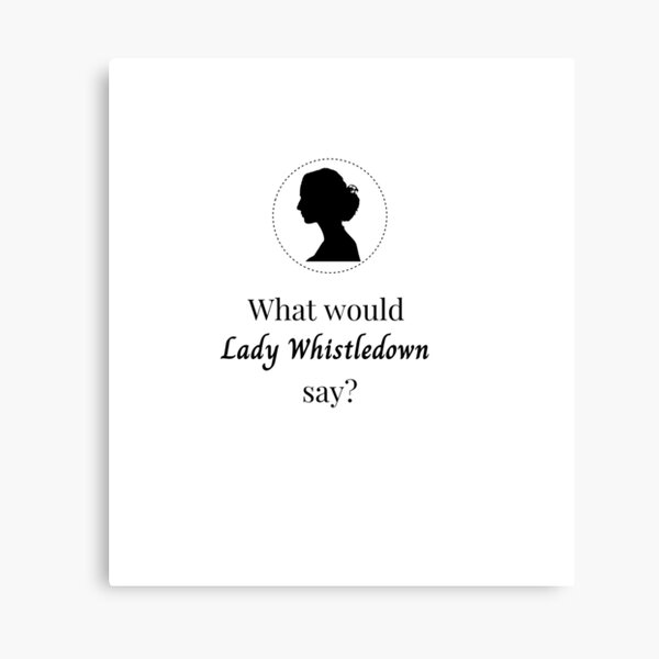 Item preview, What would Lady Whistledown say? - White designed and sold by Pearlchair.