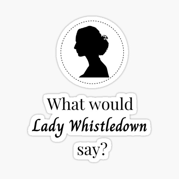 Item preview, What would Lady Whistledown say? - White designed and sold by Pearlchair.