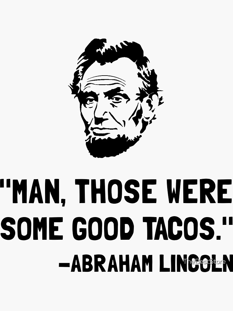Thumbnail 3 of 3, Sticker, Lincoln Good Tacos designed and sold by TheBestStore.