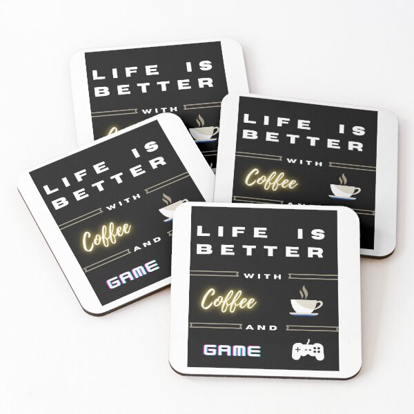 Item preview, Life is Better with Coffee and Game designed and sold by vishkhatri.