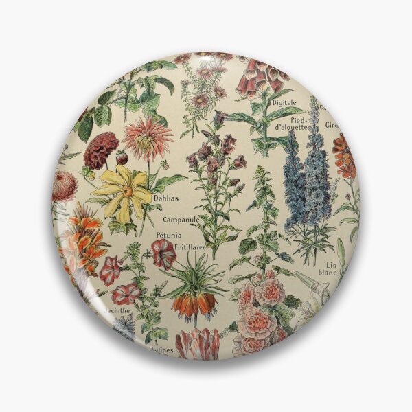 Item preview, Varieties of fleurs-pour tous chart poster art - Adolphe Millot  designed and sold by Vintage Designs +.