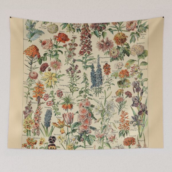 Item preview, Varieties of fleurs-pour tous chart poster art - Adolphe Millot  designed and sold by Vintage Designs +.