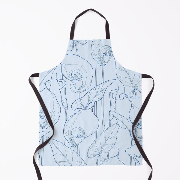 Item preview, Pastel blue floral pattern designed and sold by LDLove.