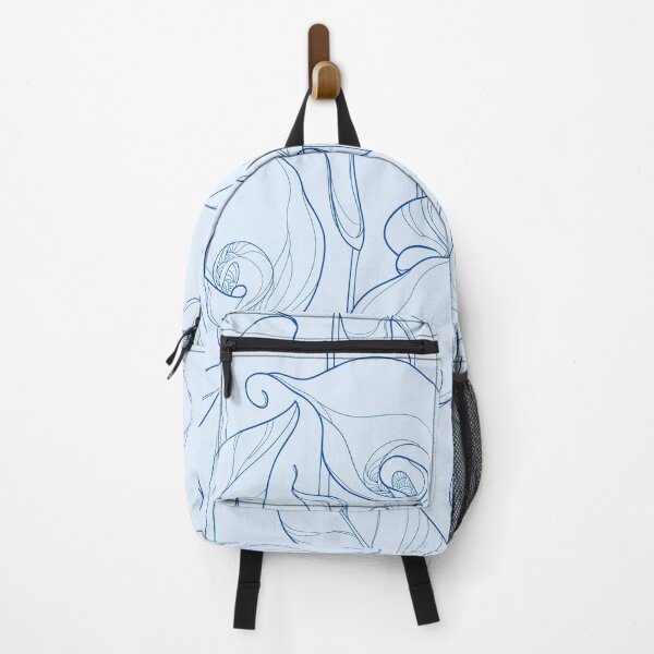 Item preview, Pastel blue floral pattern designed and sold by LDLove.