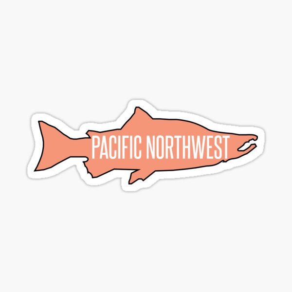 PNW Salmon Fish Sticker