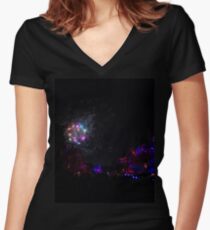 Fireworks Women's Fitted V-Neck T-Shirt