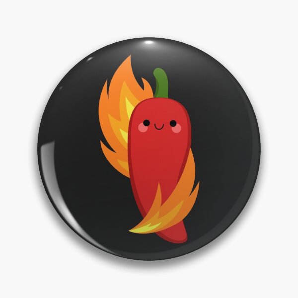 Item preview, Red chili peppers and fire designed and sold by Petits Pixels.
