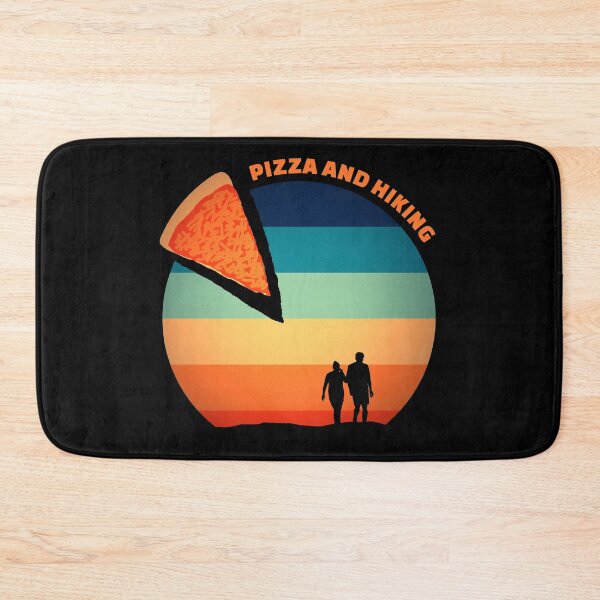 Item preview, Pizza Lover Hiking Trail Funny Retro Cute Pizza Slice designed and sold by sillyquestions.