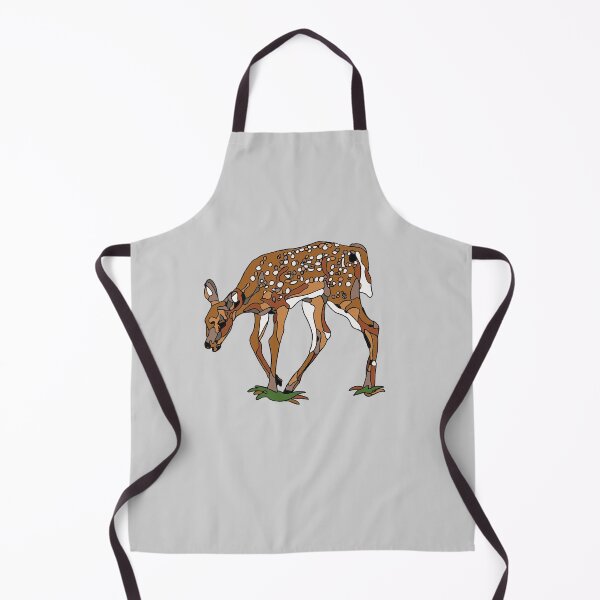 Item preview, minimalistic white-tailed deer fawn cute baby bambi look pattern designed and sold by The Red Shop.