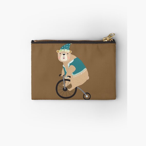 Item preview, Cartoon Animals Circus Bear on Bicycle designed and sold by peacockcards.