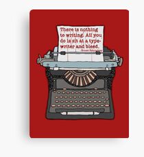 Bleed Words Canvas Print