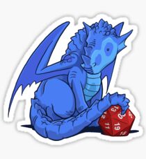 D20 Blue Dragon Sticker