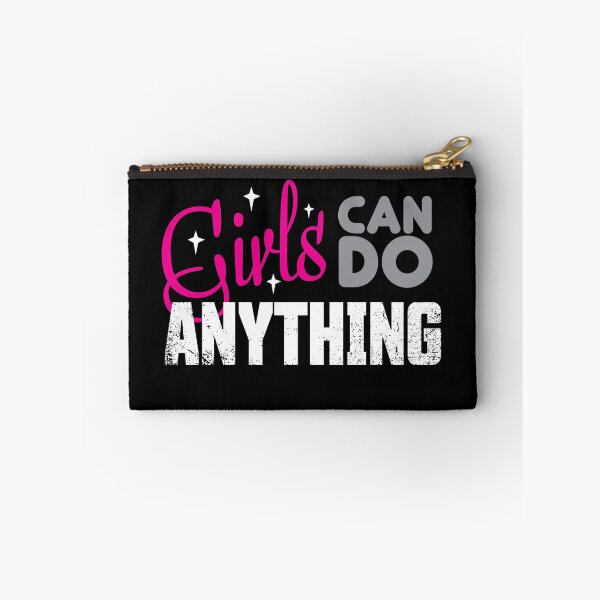 Item preview, GIRLS CAN DO ANYTHING - Feminist Equality - Female Empowerment designed and sold by JinxWhaleDesign.