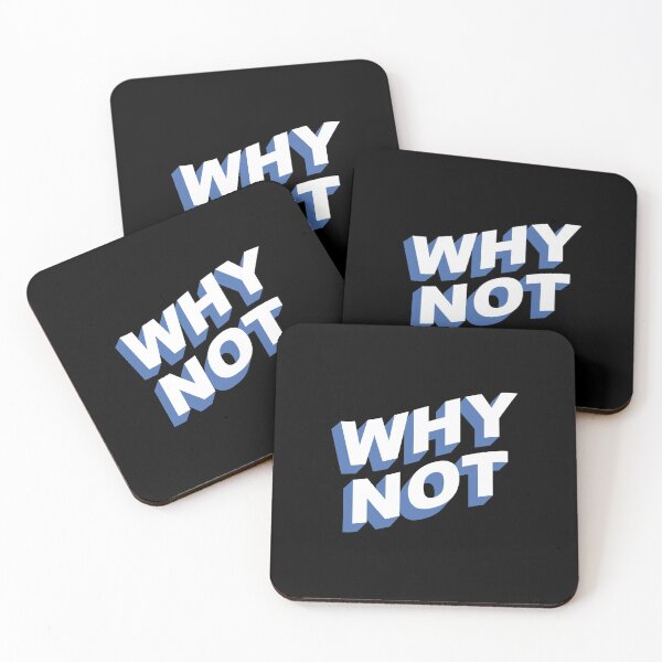Item preview, Why Not? – Today Is Another Fresh Start Minimalist Retro Blue designed and sold by The Green Corner.